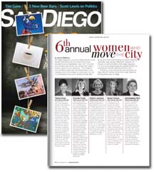 San Diego Magazine Women who move the city